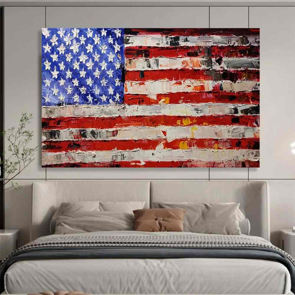Textured_Acrylic_American_Flag_Patriotic_Abstract_Wall_Art_QZW75 wall art